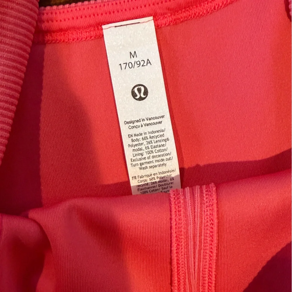 NWT lululemon Ribbed Softstreme Sweetheart Tank Glaze Pink Size M